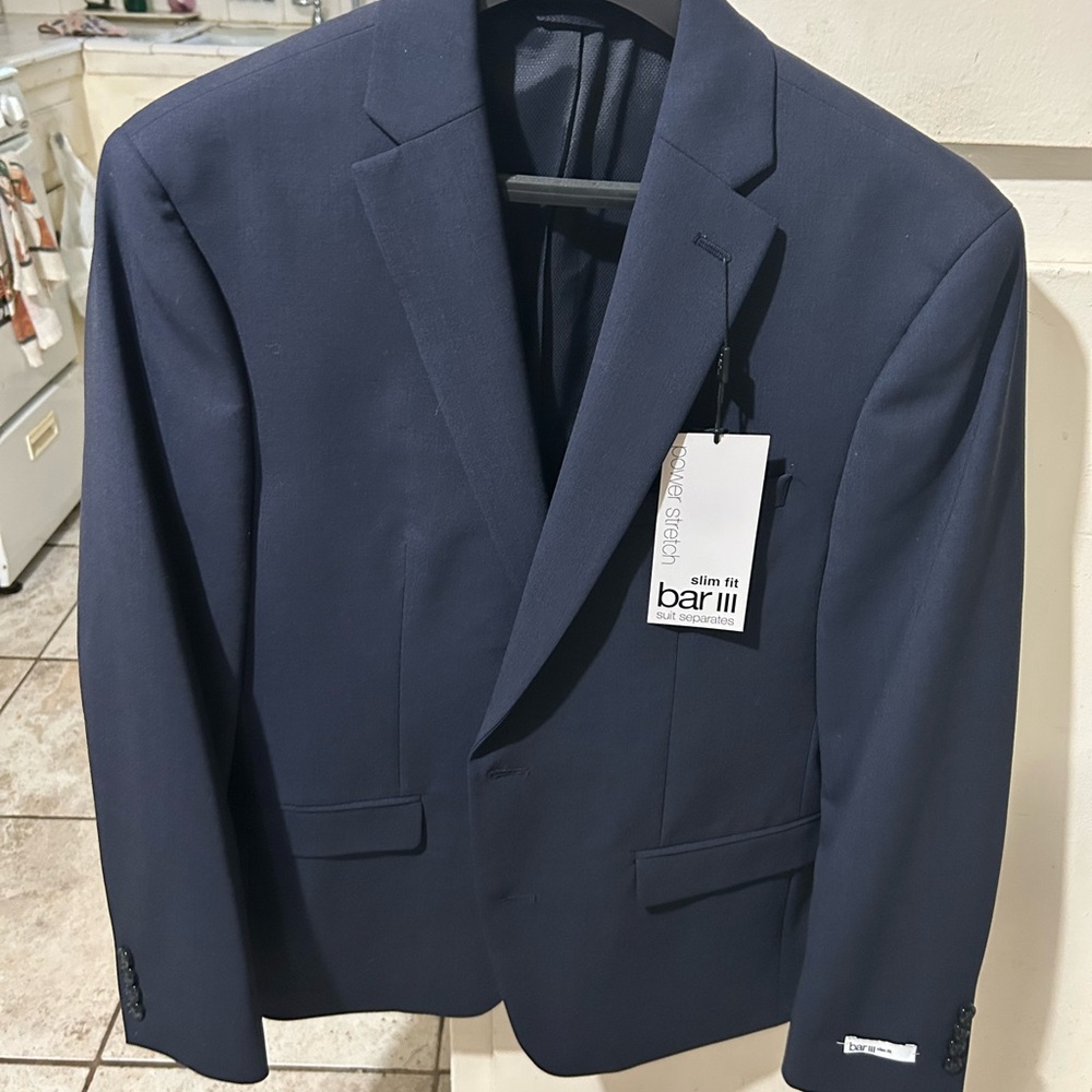 Bar III Men's Dark Blue Sport Coat